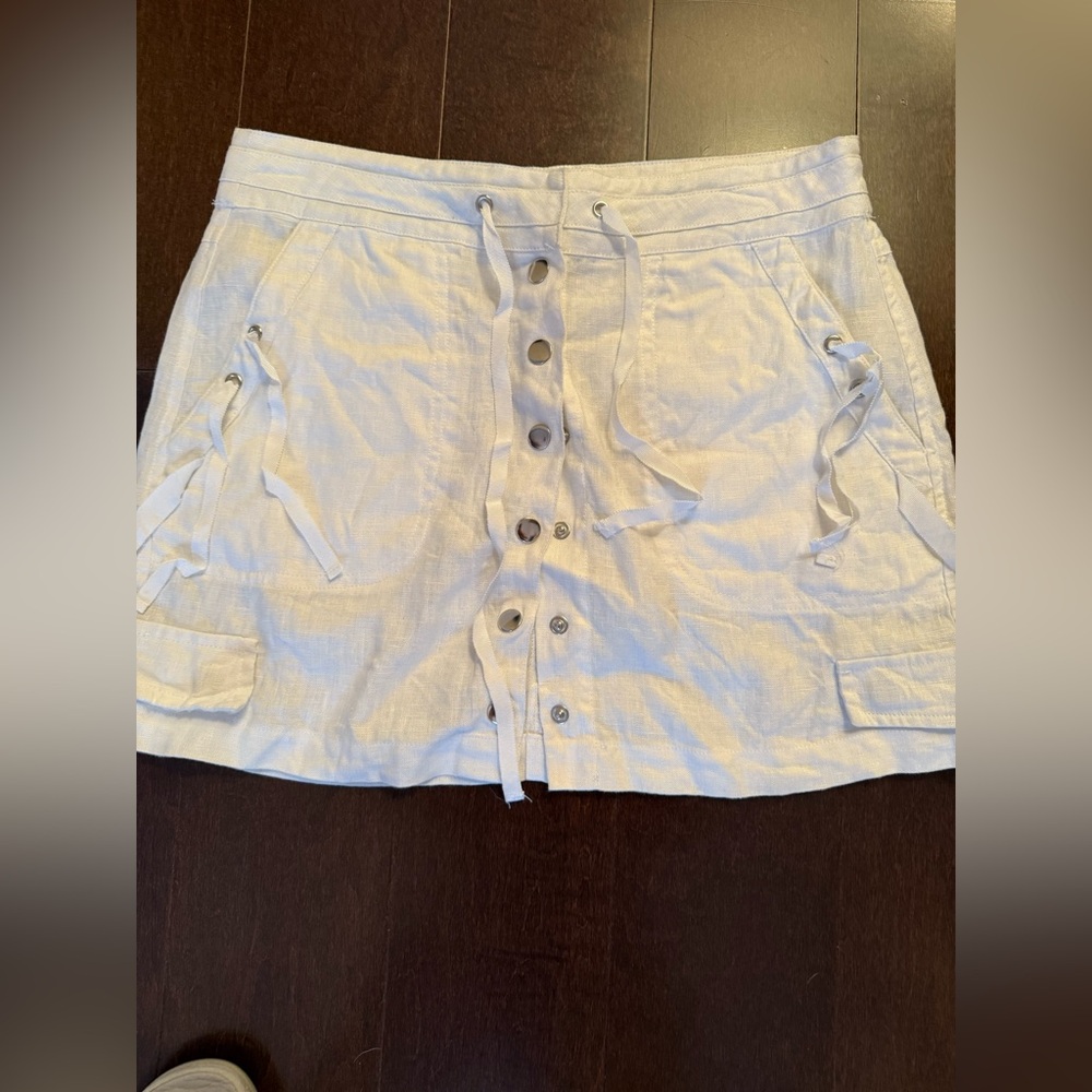 Seek The Label White Linen skirt small